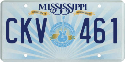 MS license plate CKV461