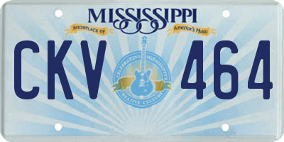 MS license plate CKV464