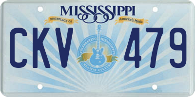 MS license plate CKV479