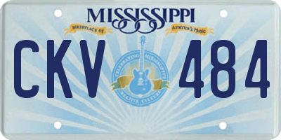 MS license plate CKV484