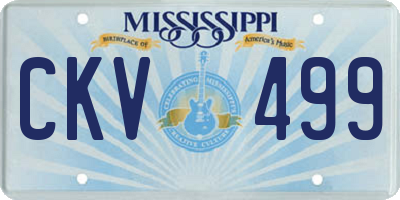MS license plate CKV499