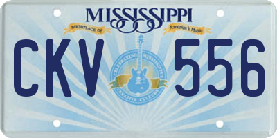 MS license plate CKV556