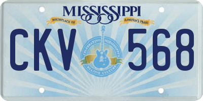 MS license plate CKV568