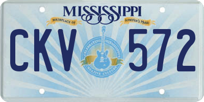 MS license plate CKV572