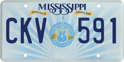 MS license plate CKV591