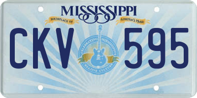 MS license plate CKV595