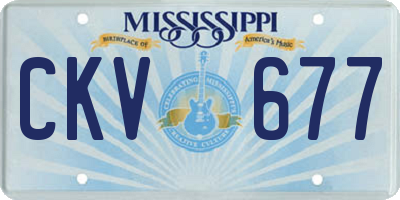 MS license plate CKV677