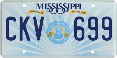 MS license plate CKV699