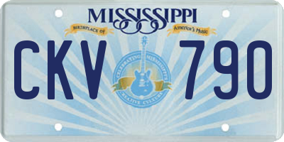 MS license plate CKV790