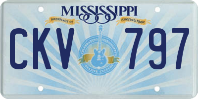 MS license plate CKV797
