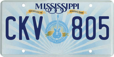 MS license plate CKV805