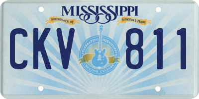 MS license plate CKV811
