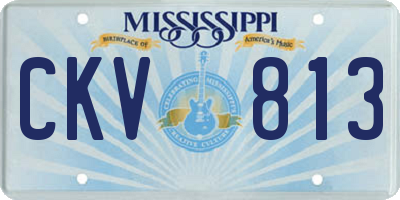 MS license plate CKV813