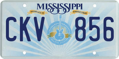 MS license plate CKV856