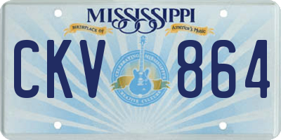 MS license plate CKV864