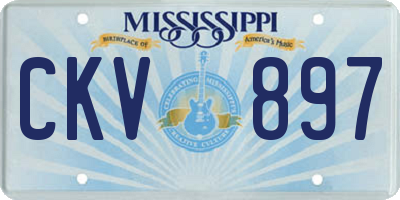 MS license plate CKV897