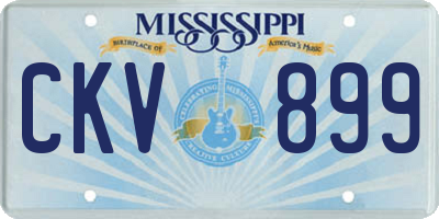 MS license plate CKV899