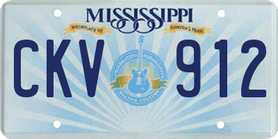 MS license plate CKV912