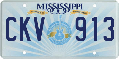 MS license plate CKV913