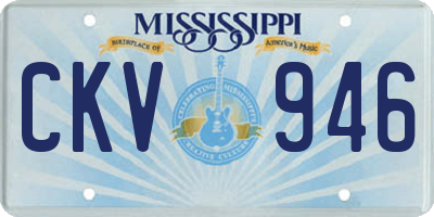 MS license plate CKV946