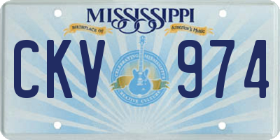 MS license plate CKV974