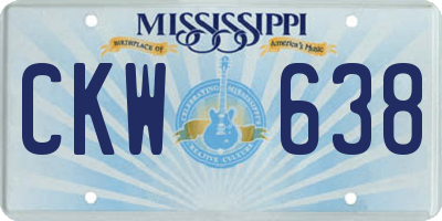 MS license plate CKW638