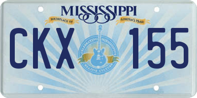 MS license plate CKX155