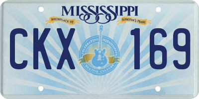 MS license plate CKX169