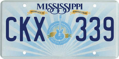 MS license plate CKX339