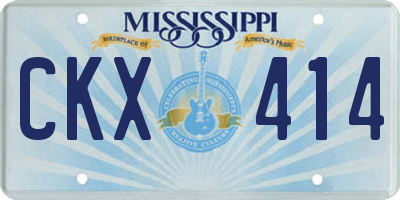 MS license plate CKX414