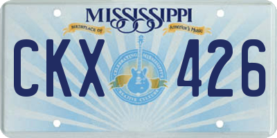 MS license plate CKX426