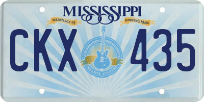 MS license plate CKX435