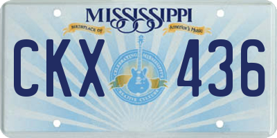 MS license plate CKX436