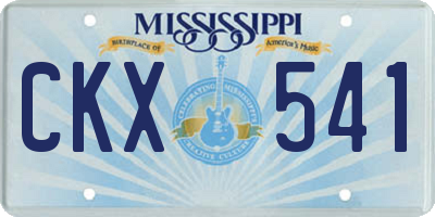 MS license plate CKX541