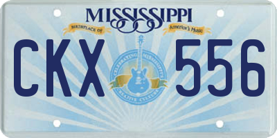 MS license plate CKX556
