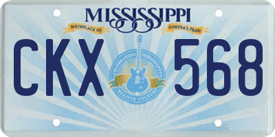 MS license plate CKX568