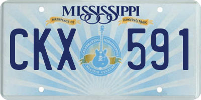 MS license plate CKX591