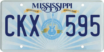 MS license plate CKX595