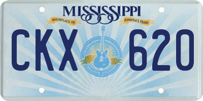 MS license plate CKX620