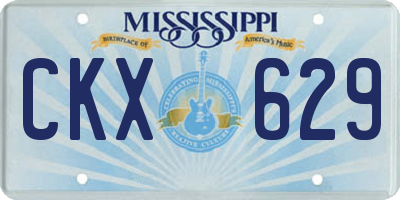 MS license plate CKX629