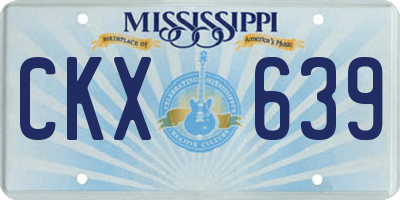 MS license plate CKX639