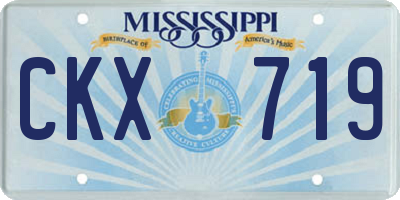 MS license plate CKX719