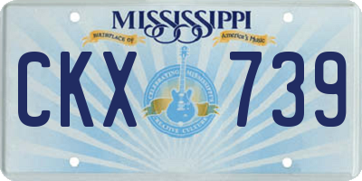 MS license plate CKX739