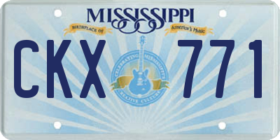 MS license plate CKX771