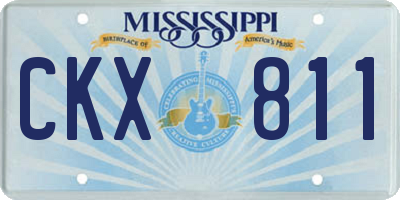 MS license plate CKX811