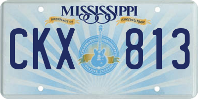MS license plate CKX813