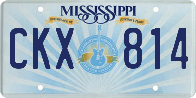 MS license plate CKX814