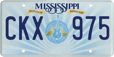 MS license plate CKX975