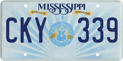 MS license plate CKY339