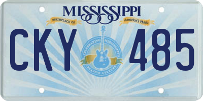 MS license plate CKY485
